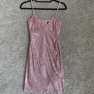 Pink Sequin Sparkly Mini Dress. Like New. Medium